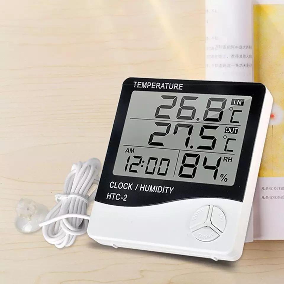 Lot De 10 Thermomètres Analogiques D'intérieur En Bois - Gamme -40°C à 50°C, Affichage °C/°F, Résistant, Avec Trou De Suspension